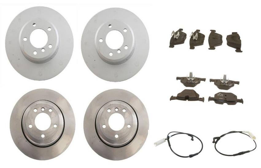 BMW Brake Kit - Pads and Rotors Front &  Rear (324mm/320mm)